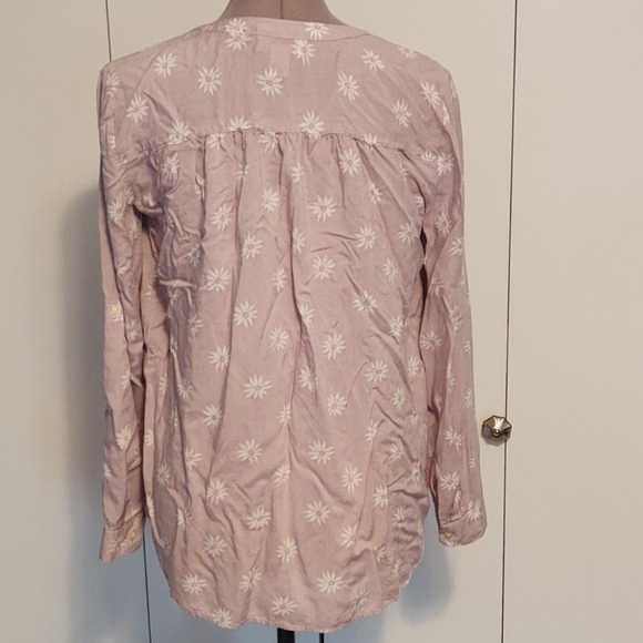 Loft Pullover 1/4 Button Blouse - Picture 7 of 7